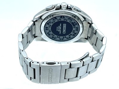 SEIKO Brightz Radio Wave Solar Men's Watch World Time Black dial