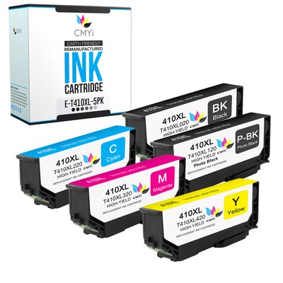 CMYi Replacement for Epson 410XL Ink Catridges Fits Expression Premium Printer