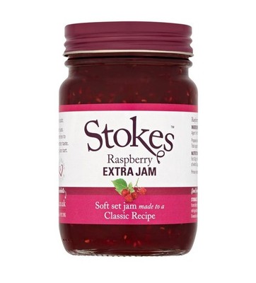 Stokes Raspberry Extra Jam Gluten Free 340g