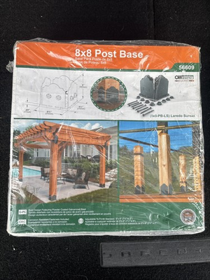 #ad Ozco OWT 56609 Laredo Sunset 8quot; x 8quot; Post Base Galvanized Steel L $74.95