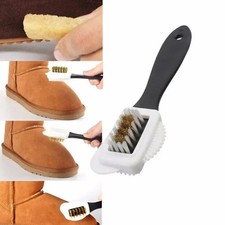 3-Sided Shoe Cleaning Brush Suede Leather Boot Cleaner Tool