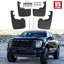 4x Splash Guard Mud Flaps for Ford F-150 2015-2020 w/ Fender Flares Front & Rear