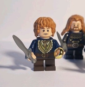 LEGO The Hobbit Minifigure Lot Of  5 Set 79018 Dwarves & Bilbo Baggins Blue Coat
