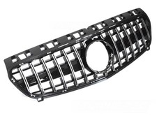 K&uuml;hlergrill Passend f&uuml;r Mercedes A W176 12-15 Grill Schwarz Chrom Sport