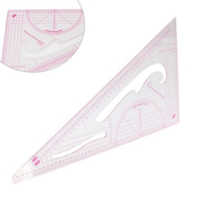 3220 Clothing Triangular Scale Drawing Plate Ruler Tailor Sewing Patchwork Tools