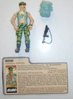 GI Joe Marine Gung-Ho & File Card 1989 Action Figure Loose