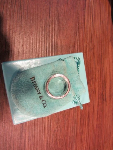 Vintage 1997 Tiffany & Co 1837 Collection 925 Silver Medium Band Ring Size 7 1/2