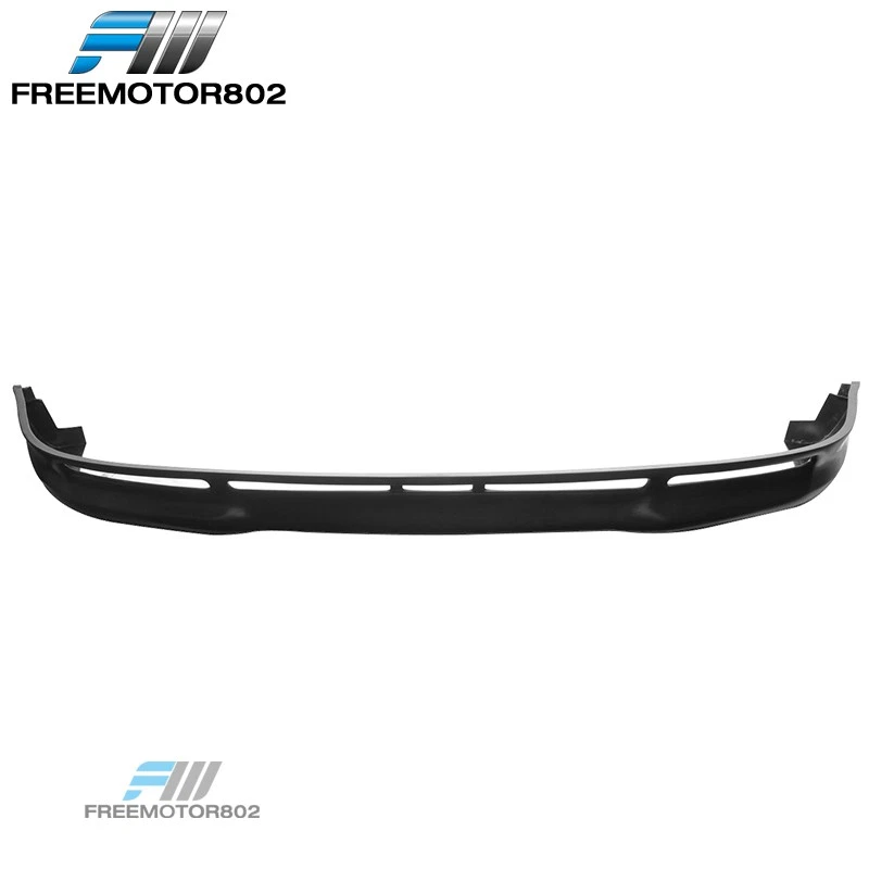 Alerón labial parachoques delantero negro Fit 96-01 Audi A4 y A4 Quattro B5 PU tipo L Foto 2 de 4