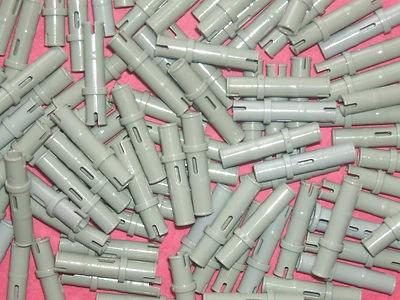 LEGO Technic 20 x Long Black Technic Axle Pin 2L with Friction Ridges