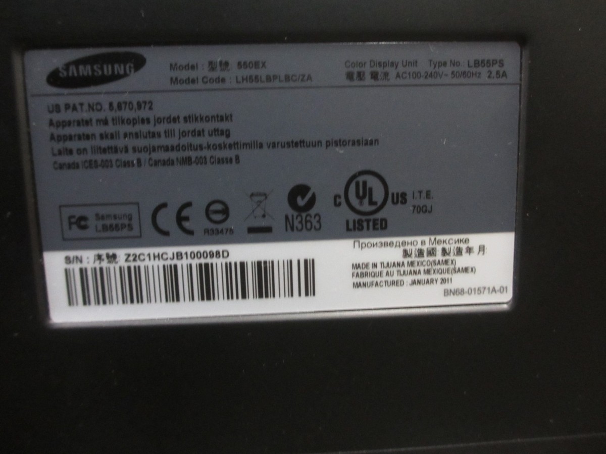 Samsung 550EX Digital Signage Display 55
