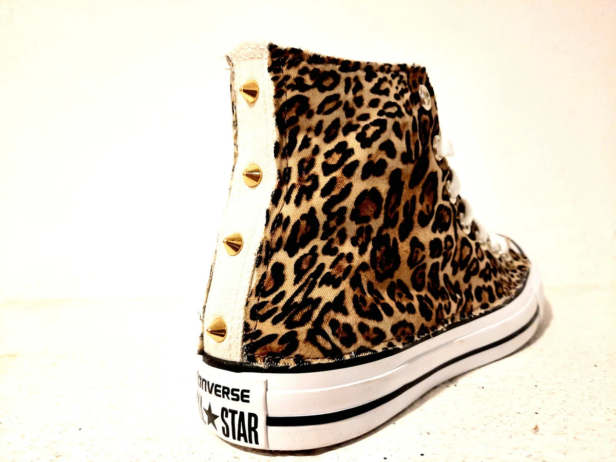 Converse All Star Maculate Leopardate Bianche Personalizzate eBay