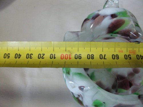 Vintage Hand Made Glass Posy Basket - Picture 7 of 7