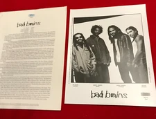 BAD BRAINS RARE 1993 ORIGINAL Rise Epic LP PRESS KIT PHOTO HARDCORE PUNK KBD