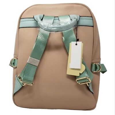 Blush pink cream and mint green Backpack purse | eBay display picture 1