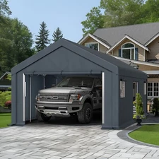 13'x24' Outdoor Carport Heavy Duty Storage Shed Shelter Garage Canopy Awning