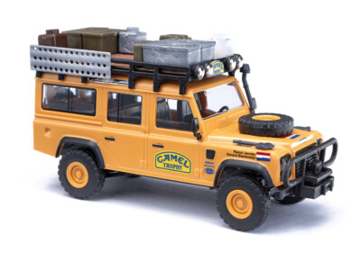 Busch 50329 Land Rover Defender Camel Trophy 89 Team Niederlande H0 1:87 Neu