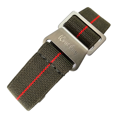 Premium Elastic Nylon French Marine Nationale Watch Strap Military Band 20 22 mm - Picture 47 of 131