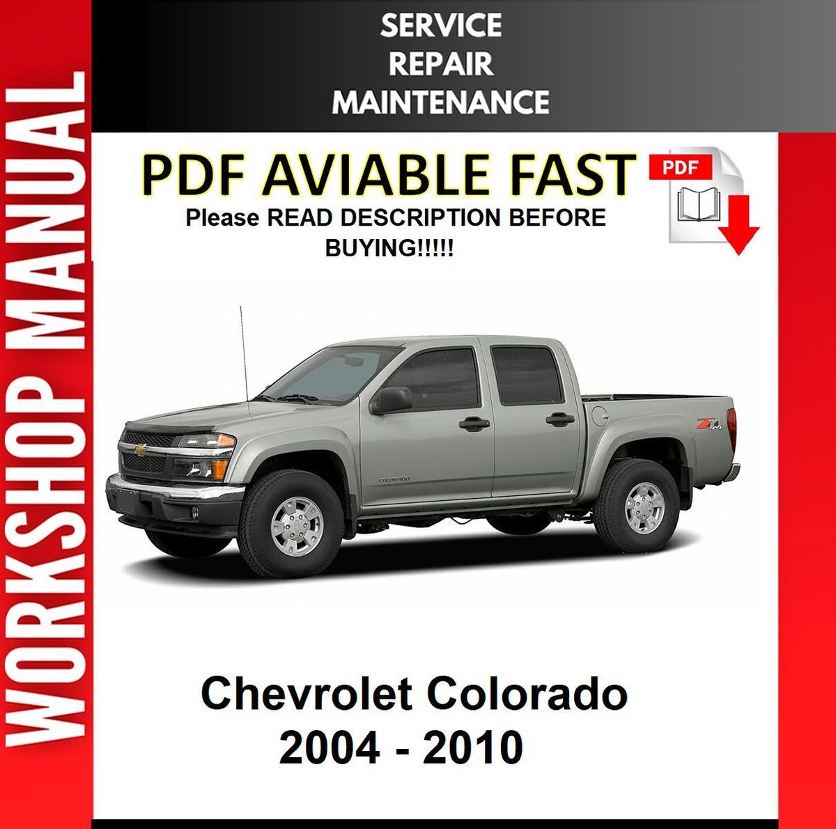 2005 CHEVY COLORADO REPAIR MANUAL visual data 5
