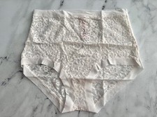 Victoria's Secret Brief Panty No Show High Waist Lace Coconut White M L XL 2XL