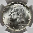 1967 Kennedy Half Dollar NGC MS65
