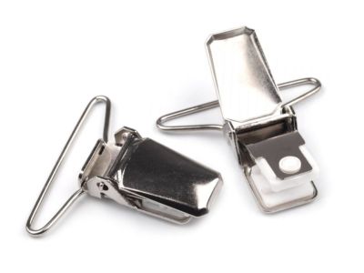 2/5/10/50/100 Stück 40mm Hosenclip Schnullerkettenclip Clips Metall Hosenträger