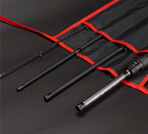 Spinning Casting Carbon Fishing Rod 4 Sections 1.98m/2.1m Portable Travel Rods - Picture 27 of 37