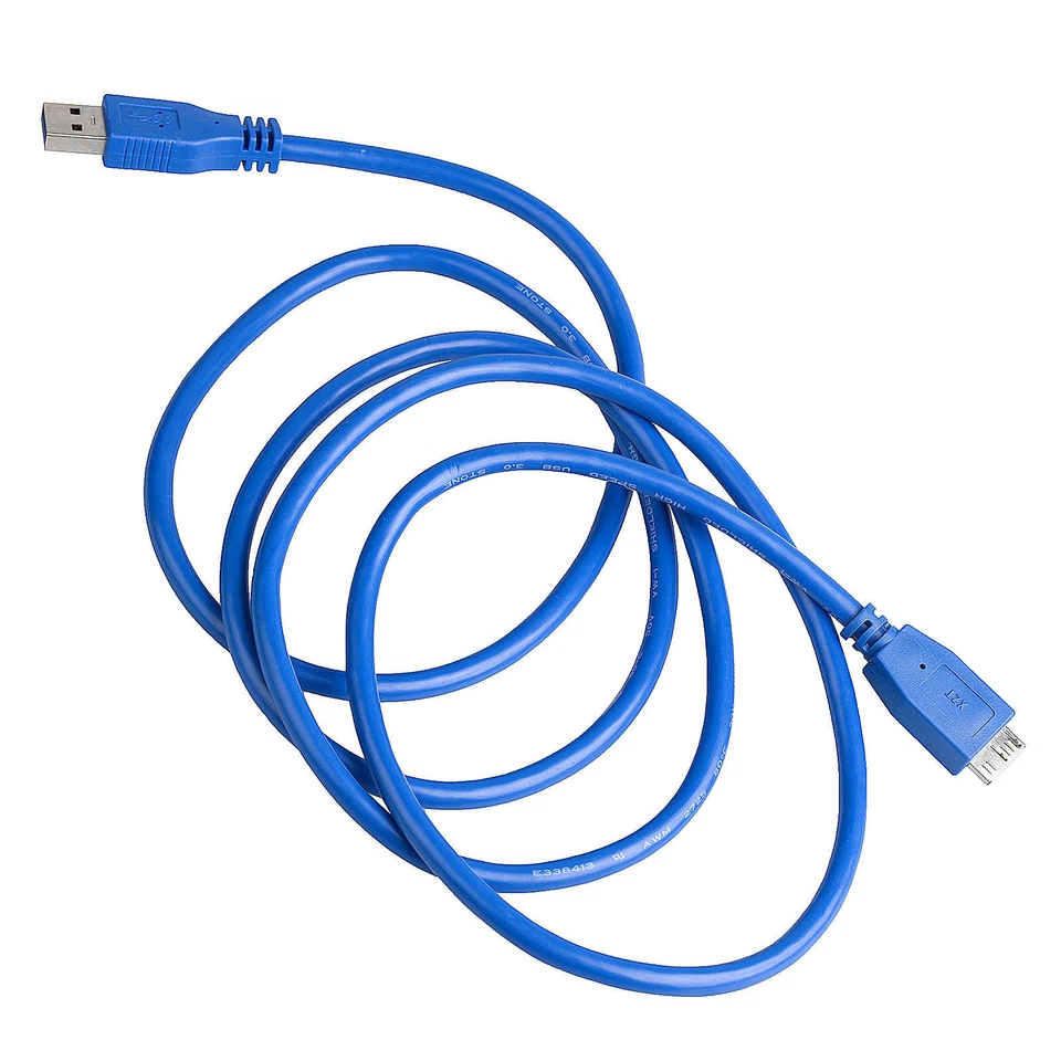 USB 3.0 A to Micro B Cable 5ft for My Passport External Hard Disk HDD Drive Wire - Image 2 of 4