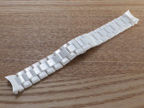 For Emporio Armani AR1403 Watch White 22mm Ceramic Strap Band Bracelet  Clasp | eBay