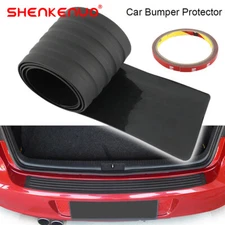 Car Rear Trunk Sill Pad Bumper Protector Guard Rubber Trim Anti-Scratch Cover 1X