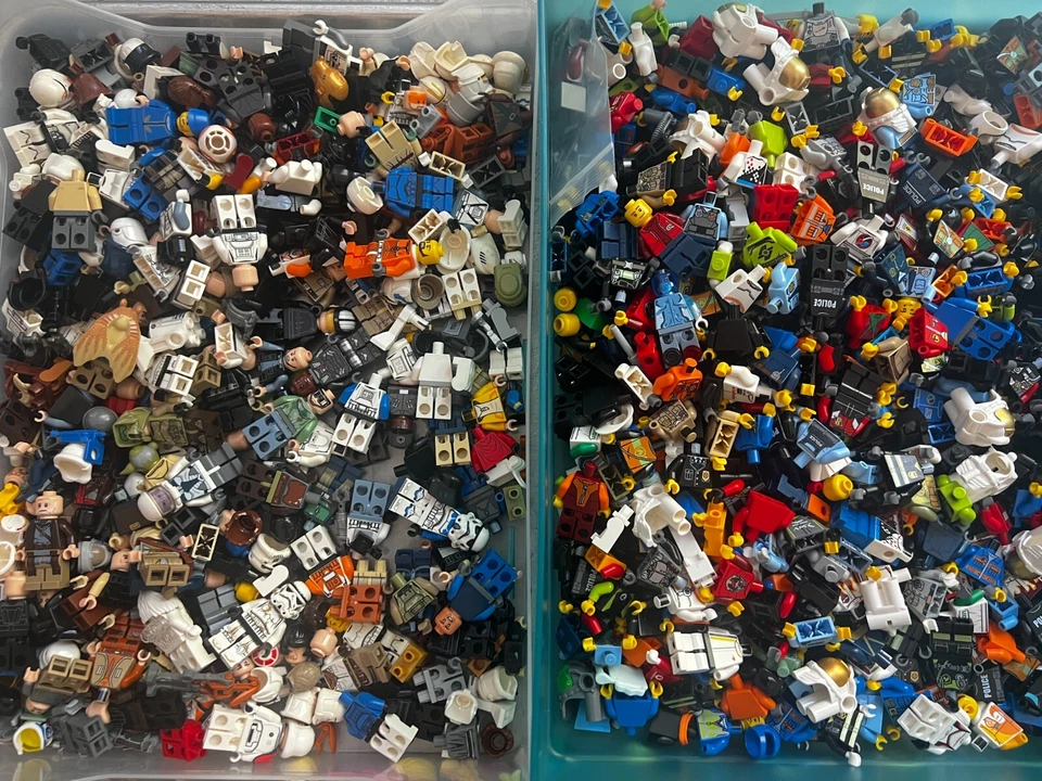 6 OZ ~ PREMIUM Lego Minifigures Parts Star Wars Ninjago Marvel DC Harry City LOT - Image 2 of 4