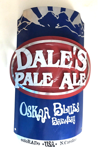 OSKAR BLUES DALE'S PALE ALE 3D Metal Beer Sign Brewery Wall Hanging 16x10"