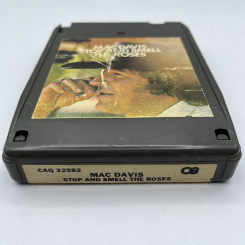 Mac Davis - Stop & Smell the Roses - Restored Quad 8 Track Tape-New Pad, Splice - Foto 3 di 6
