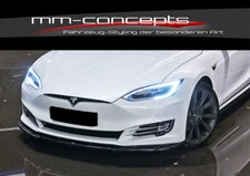 CUP Spoilerlippe SCHWARZ für Tesla Model S FL Frontspoiler Spoilerschwert Lippe