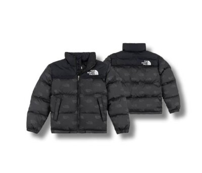 The North Face Kinder Printed Unisex Daunenjacke Retro Nuptse 700Cuin  Gr. 164