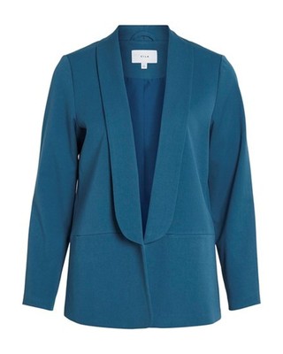 Vila Clothes hawl Collar Blazer Model Blazer Women Blue