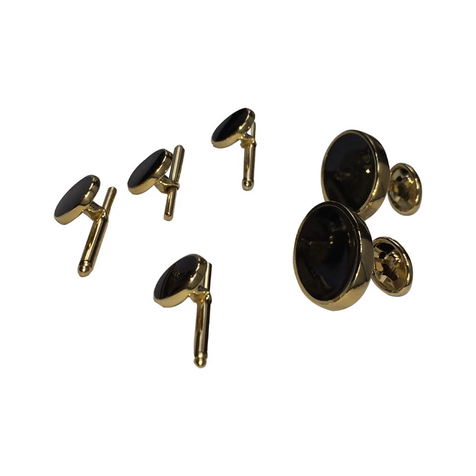 Набор запонок и гвоздиков из золота и оникса Pierre Cardin - Изображение 3 из 4