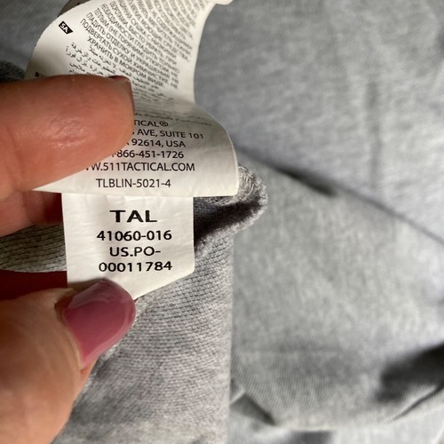 Polo táctico 511 adulto grande gris manga utilitaria bolsillos para bolígrafo exterior para hombre - Imagen 13 de 13
