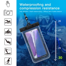  Full-Sealed Waterproof Phone Case Pouch for Samsung S21,S20,S10 - Glow in Dark