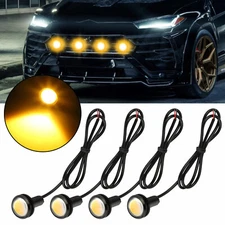 4pcs Raptor Style LED Amber Grille Lighting Kit Universal For Truck SUV Ford SVT