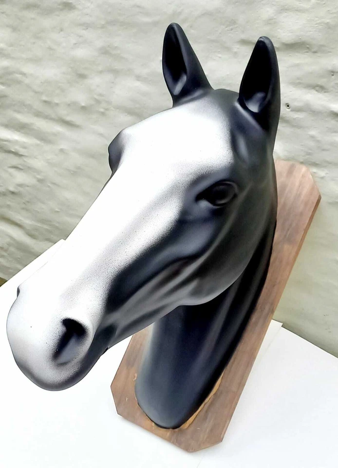 Cabeza de fibra de vidrio de caballo TAMAÑO COMPLETO Foto 2 de 3