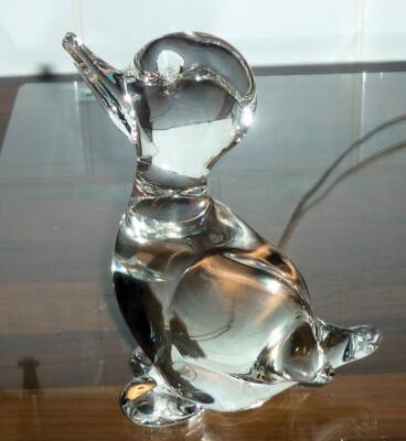 VINTAGE RETRO MURANO SIGNED LICIO ZANETTI GLASS BIRD SWAN DUCK