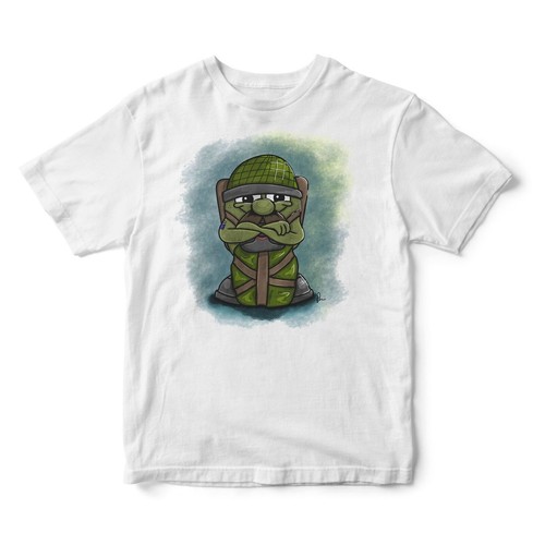 Airborne Forces Paras Fallschirmjäger Johnny Airborne rot an! T-Shirt von Pig Jackson - Bild 4 von 7