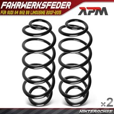 2x Federn Fahrwerksfeder Hinterachse für Audi A4 8K2 B8 Limousine 2007-2015