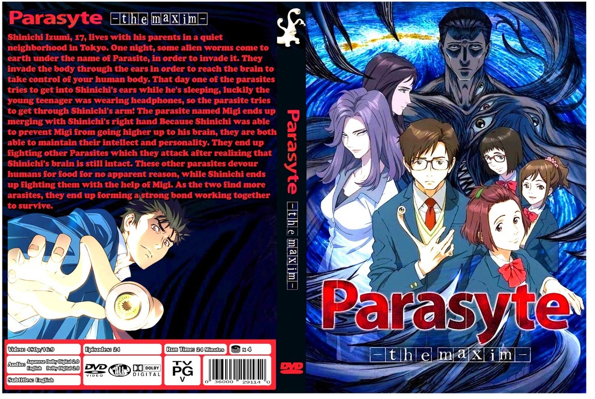 Parasite DVD アニメ ENGLISH DUBBED Parasyte-The Maxim (Vol.1-24End) + Live