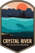 Crystal River sticker weatherproof bumper vinyl decal