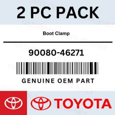 Toyota 2x Genuine Toyota Boot Clamp 90080-46271-2P