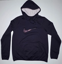 Nike Dri Fit Womens Purple Long Sleeve Pullover Hoodie Size Medium