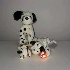 TY Beanie Buddy - DOTTY the Dalmatian Dog  W/mini Stuffed Animal Toys