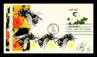 Dr Jim Stamps Honeybee 15c Embossed Envelope First Day Issue William III Cachet