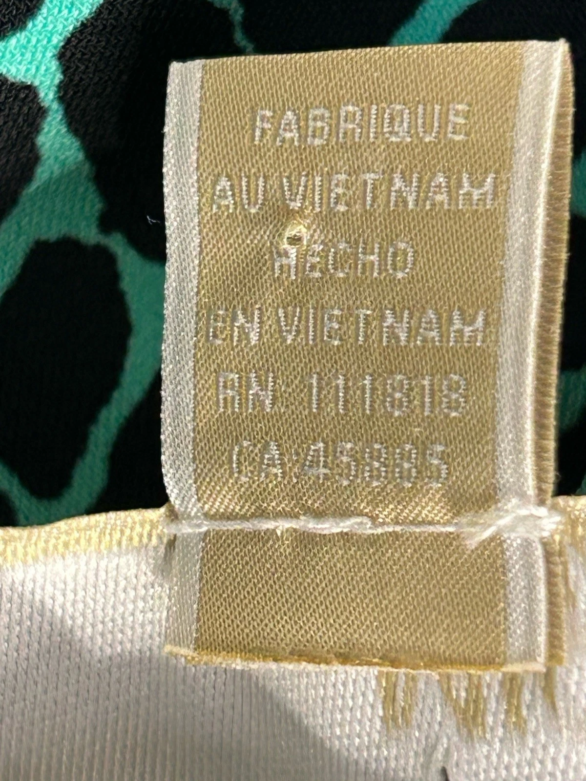 Abito donna Michael Kors verde e nero fondo arricciato taglia X Large. 2F